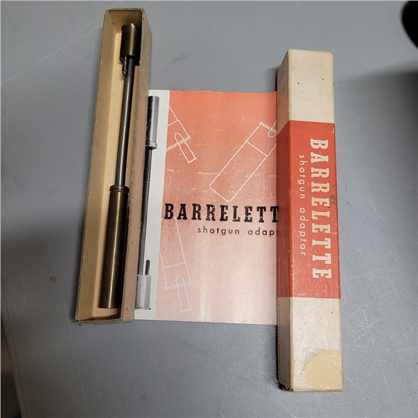 Barrelette .22 cal adapter for a 20 gauge shotgun