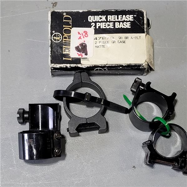 Assortment Lot of Rings and Bases