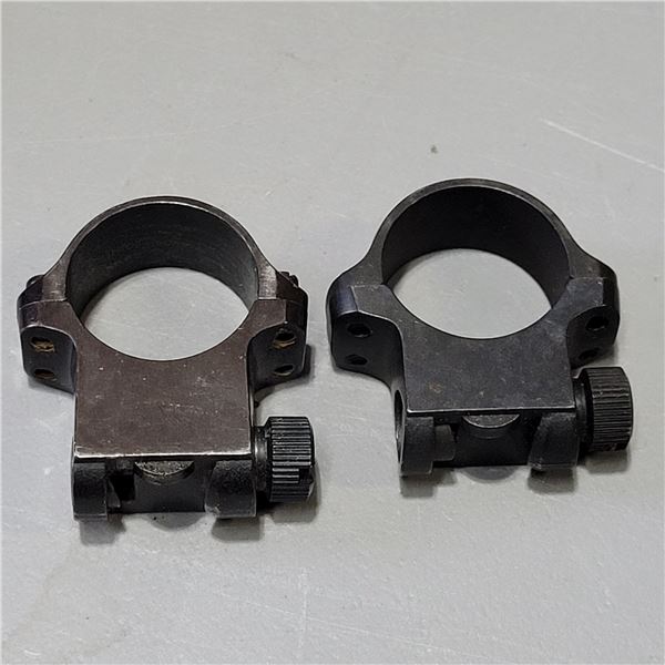 1 Set of 1" Ruger Rings Matte