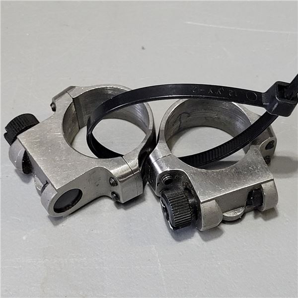 Set of Ruger 1" Rings Silver