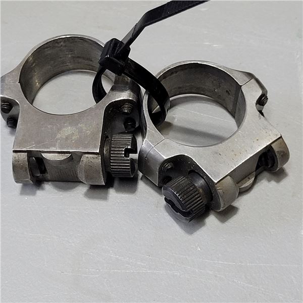 Set of Ruger 1" Rings Silver
