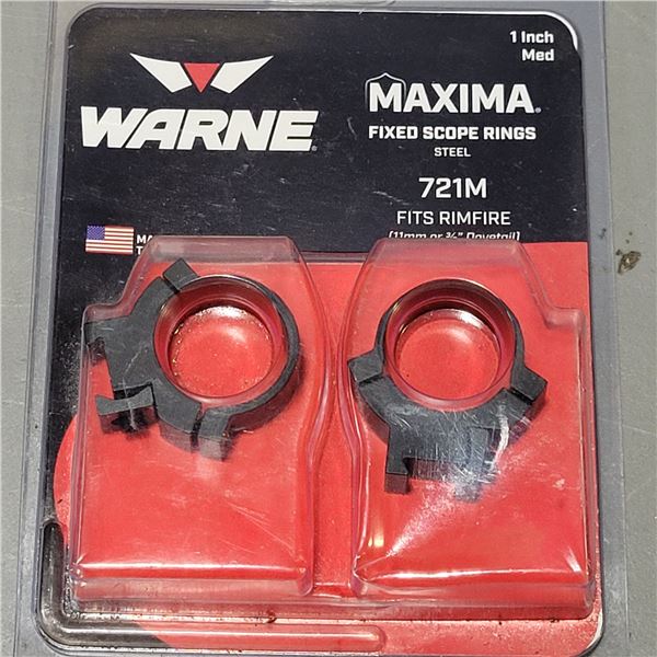 Warne Maxima 721 1" scope Rings for .22