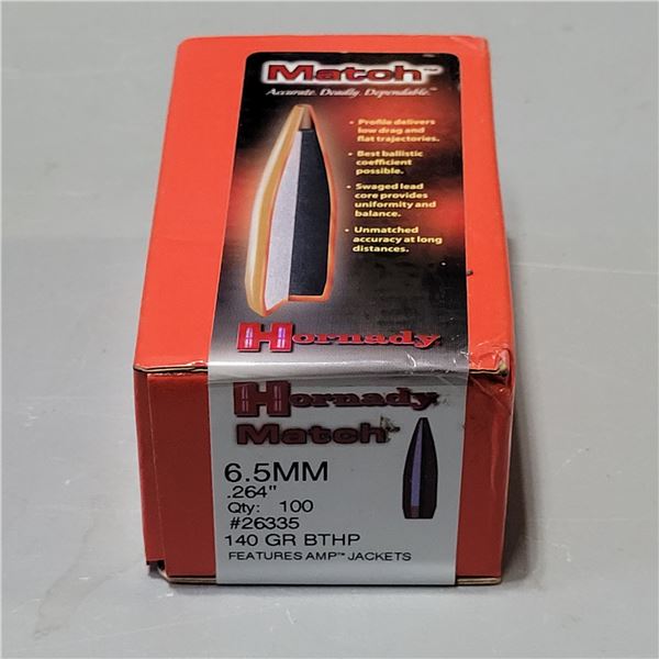Hornady Match 6.5mm 140gr BTHP Bullets