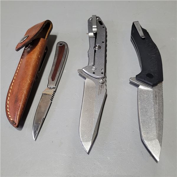 Lot of 3 Kershaw Knives