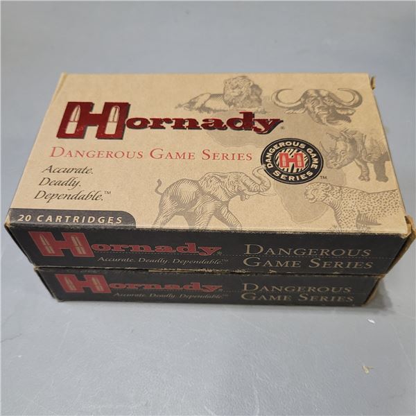 2 Boxes of Factory Hornady Dangerous Game 416 Ruger Ammo