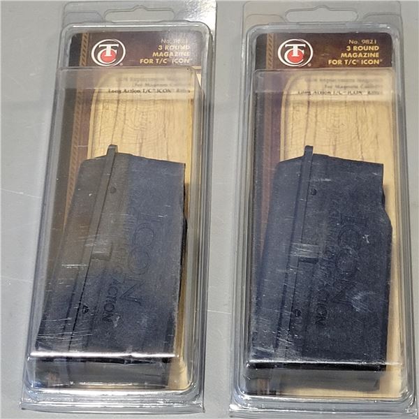 2 Thompson Center Icon Long Action Magazine for Magnum Calibers