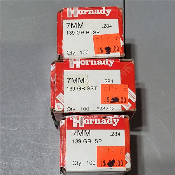 7mm Hornady 139gr Bullets 263 Count