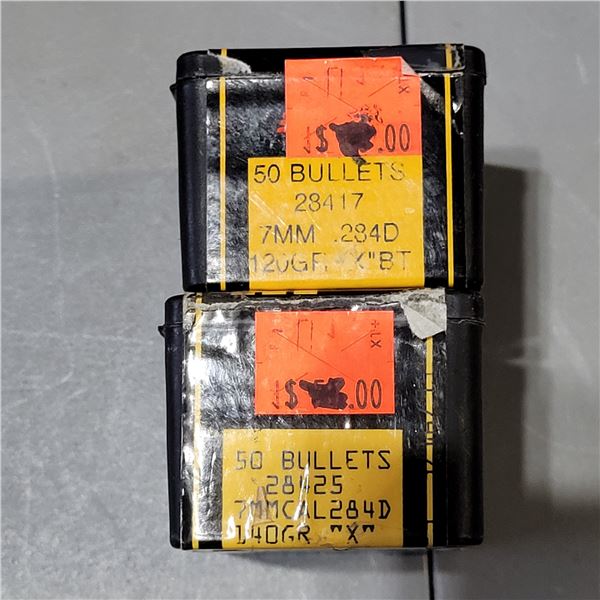 7mm Barnes X Bullets 100 count