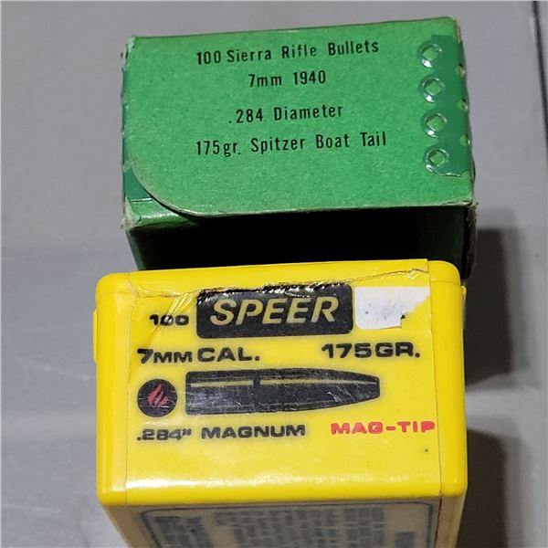 7mm 175 gr Speer and Sierra Bullets 81 Count