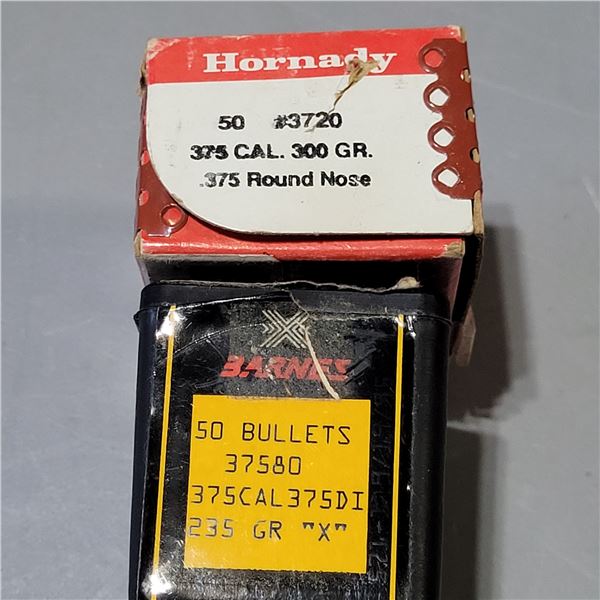 375 Barnes and Hornady Bullets 80 Count