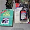 Image 2 : Assortment of Game Calls, Scent, Gloves, Hand warmers and an Emergency Stove