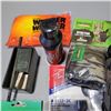 Image 3 : Assortment of Game Calls, Scent, Gloves, Hand warmers and an Emergency Stove