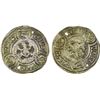 Image 1 : MEDIEVAL ISLAMIC: Decorative imitation, ca. 9th/12th century, AR broad bracteate object (2.33g), VF-