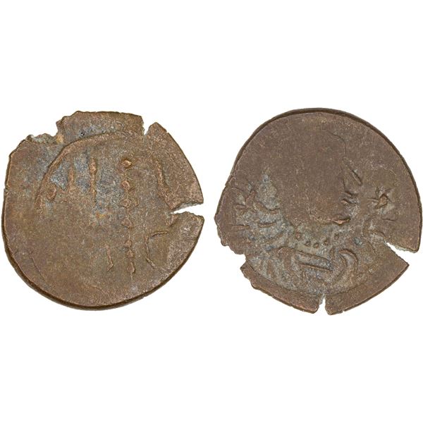 CEYLON: Anonymous, 3rd-4th century AD, AE unit (1.23g), VF
