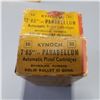 Image 2 : 100 Pieces of  Kynoch 7.65mm Parabellum Automatic Pistol Cartridges
