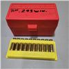 Image 3 : 23 rounds of 243 Winchester RELOADED Cartridges and 10 Primed Brass
