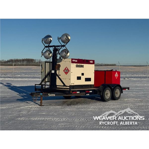 2015 OASIS 16 FT. T/A 45 KVA LIGHT TOWER/GENERATOR