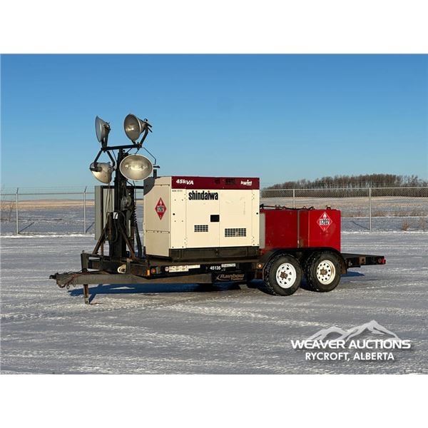 2014 RAINBOW 16FT T/A 45 KVA LIGHT TOWER/GENERATOR
