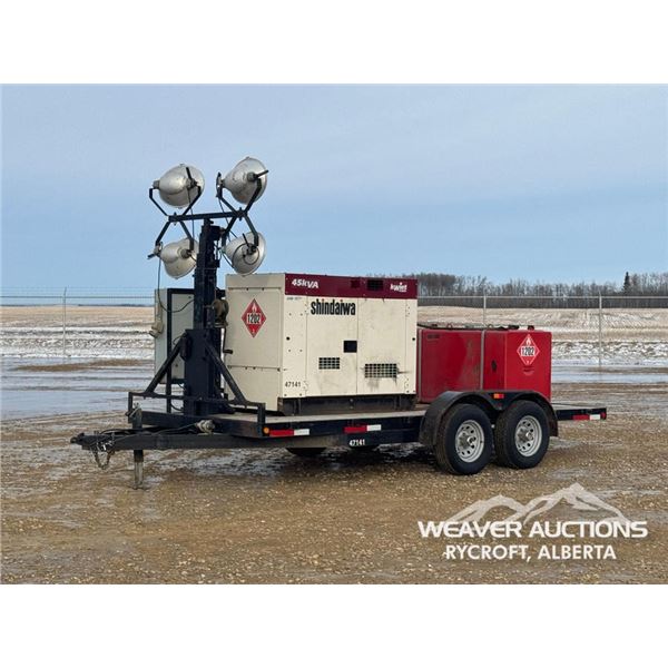 2015 OASIS 16 FT. T/A 45 KVA LIGHT TOWER/GENERATOR