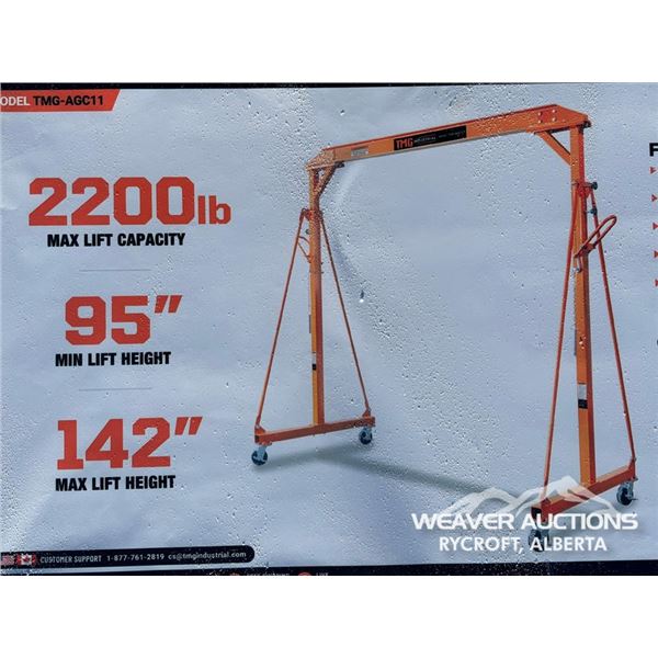 TMG 2200 LB. ALL STEEL GANTRY CRANE