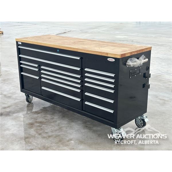6 FT. 16 DRAWER ROLLING WORKBENCH