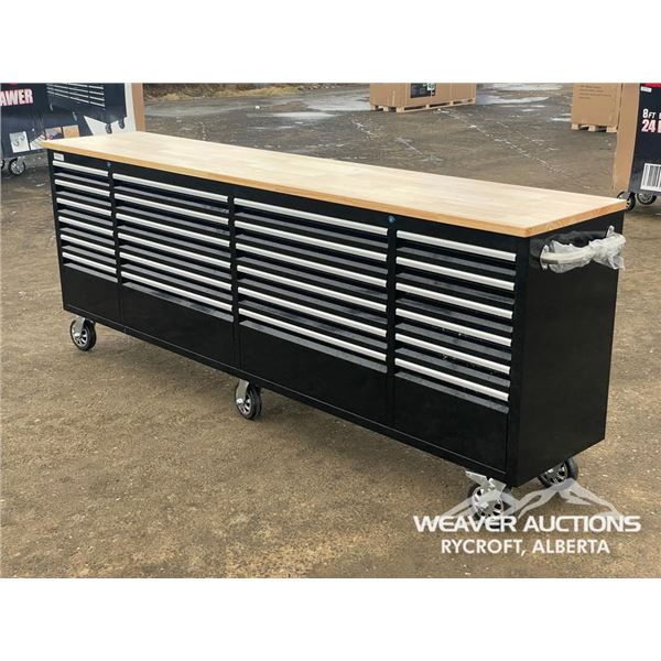 8 FT. SIEBEL 24 DRAWER ROLLING WORKBENCH