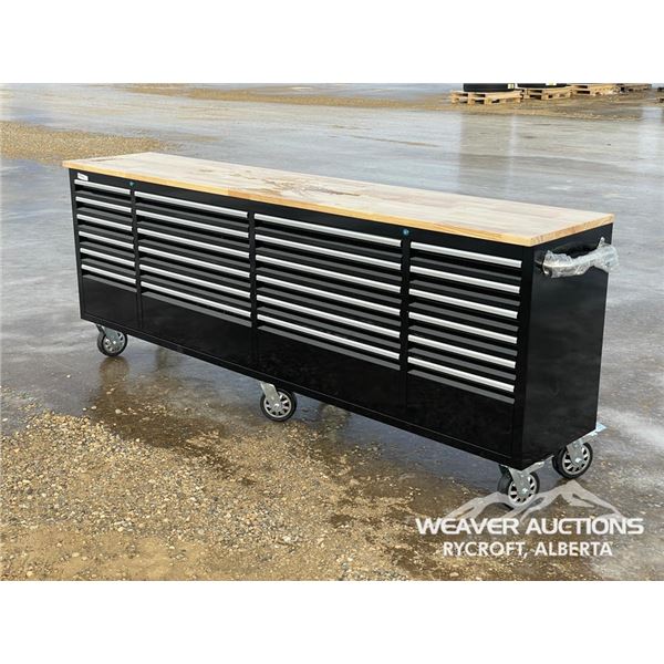 8 FT. SIEBEL 24 DRAWER ROLLING WORKBENCH