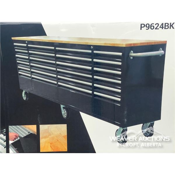 8 FT. SIEBEL 24 DRAWER ROLLING WORKBENCH