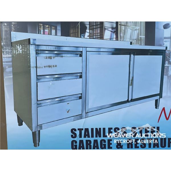 6 FT. STAINLESS STEEL WORKBENCH