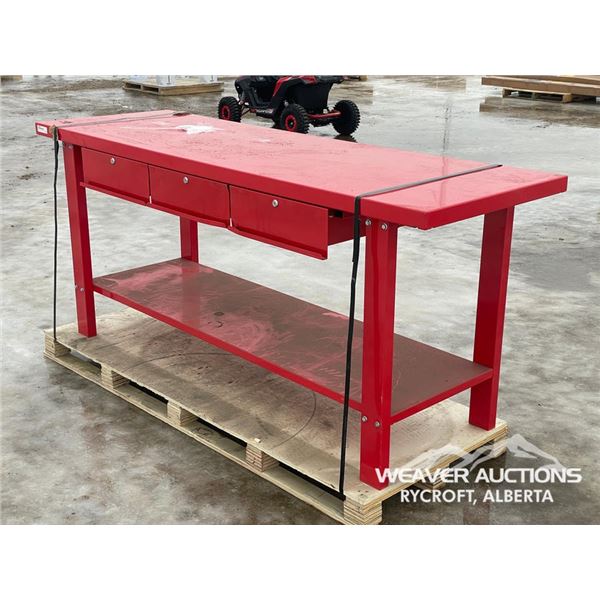 78 IN. 3 DRAWER WORKBENCH