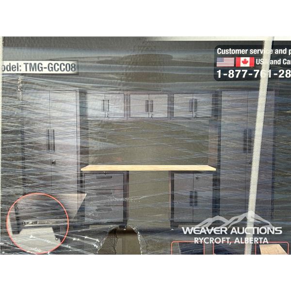 TMG 8 PCS GARAGE STORAGE CABINET