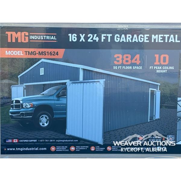 TMG 16 X 24 FT. METAL GARAGE SHED