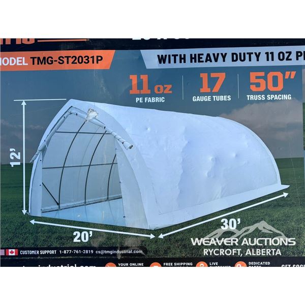 TMG 20 X 30 FT. PEAK CEILING STORAGE SHELTER