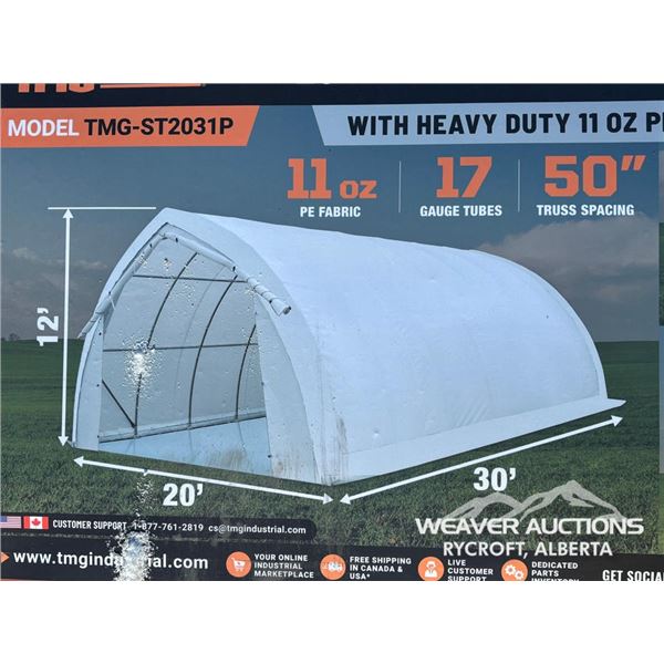 TMG 20 X 30 FT. PEAK CEILING STORAGE SHELTER