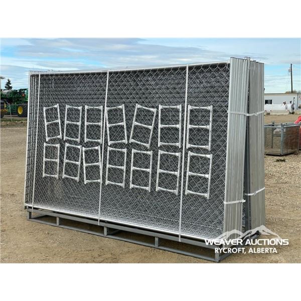 (26) 10 X 6 FT. CHAINLINK SITE FENCE PANELS