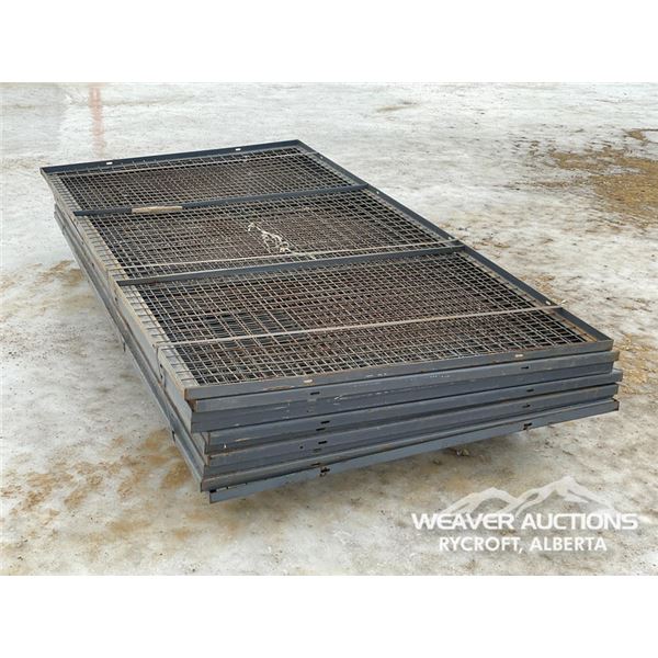 (10) SITE FENCE PANELS