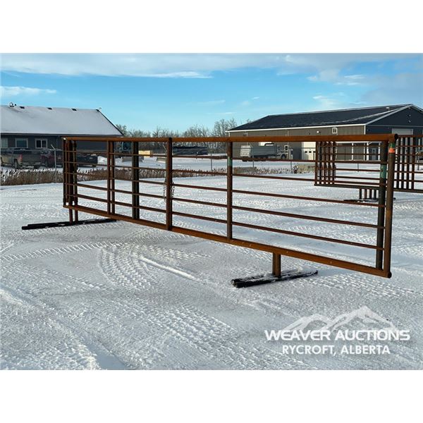 (2) 24 FT. FREESTANDING LIVESTOCK GATES