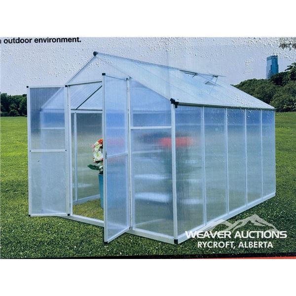 TMG 8 X 10 FT. ALUMINUM FRAME GREENHOUSE