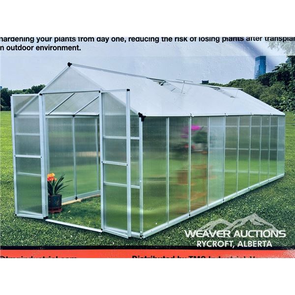 TMG 8 X 20 FT. ALUMINUM FRAME GREENHOUSE