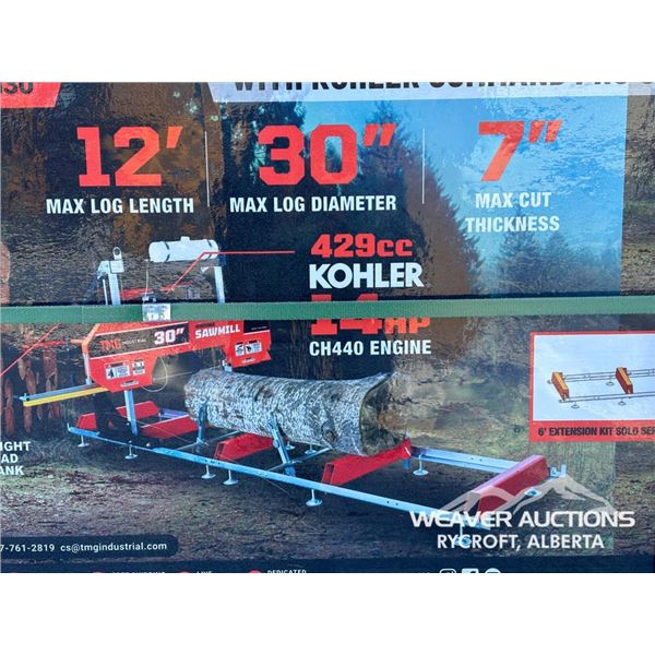 TMG 30 IN. PORTABLE SAWMILL
