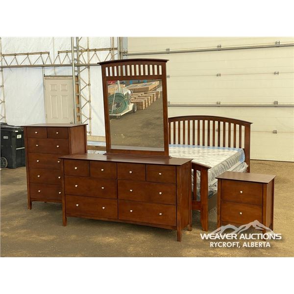 (5) PCS WOODEN BEDROOM SET