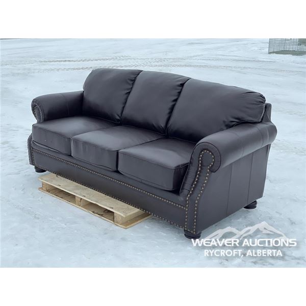 LEATHER SOFA BED