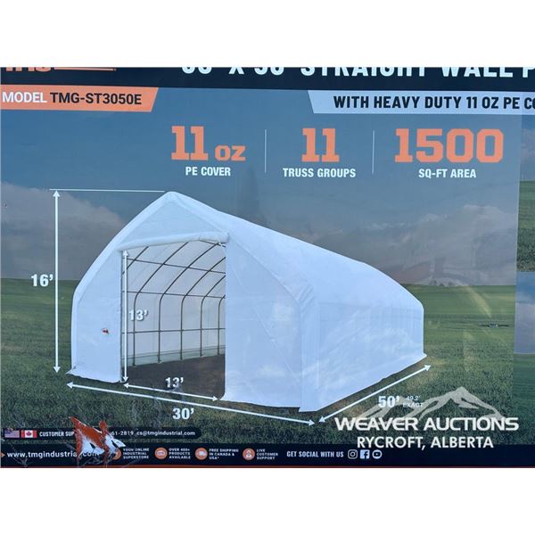 TMG 30 X 50 FT. PEAK CEILING STORAGE SHELTER