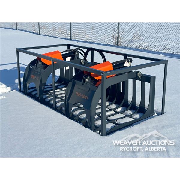 TMG 84 IN. SKID STEER SKELETON ROCK GRAPPLE