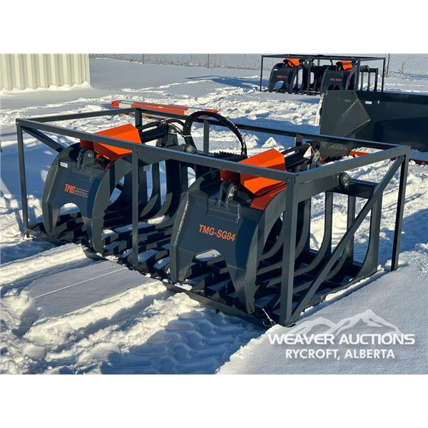 TMG 84 IN. SKID STEER SKELETON ROCK GRAPPLE