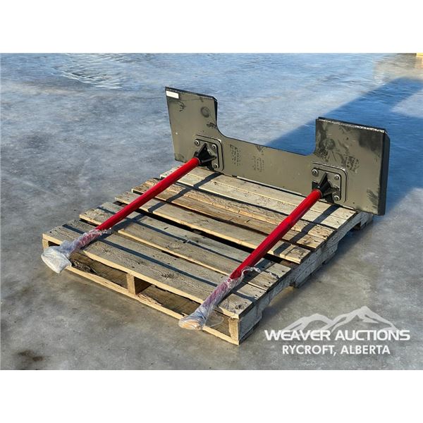 SKID STEER BALE FORKS W/ FRAME