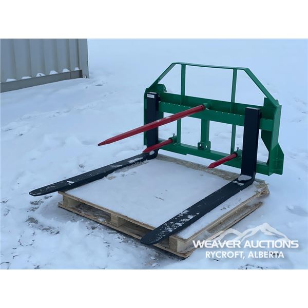TRACTOR BALE FORK/SPEAR  ATTACHMENT