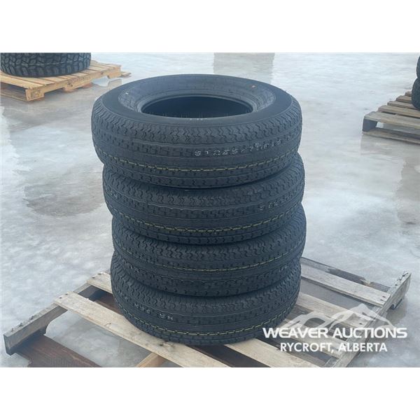 (4) DURUN ST225/75R15 TIRES