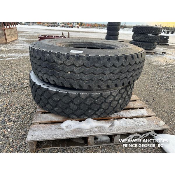 (2) 11R22.5 TRUCK TIRES