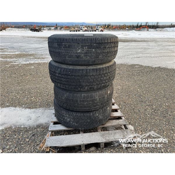 (4) 16 IN. TIRES & 8 BOLT RIMS
